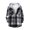 Black, variant on Brondbend Coat for Men Mens Fall Jacket Hooded Long Sleeved Button Drawstring Outerwear Plaid Casual Jacket Loose Fit Festival Tops Black