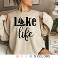 thumbnail image 2 of Lake Life Sweatshirt, Lake Vacation Shirt, Lake House, Family Lake Shirt, (White, XL), 2 of 10