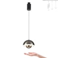 thumbnail image 1 of FSLiving Lampe de Pendaison Réglable en Hauteur Type J Rétractable avec Contrôle par Main à Intensité Variable en Continu Lampe d'Intérieur Sans Hauteur, Noir Brillant - 1 Pack, 1 of 8