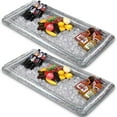 thumbnail image 1 of 2 Pieces Inflatable Buffett Cooler Inflatable Food Cooler Buffet Inflatable Serving Bar Tray with Glittering Confetti for Serving Food Inflatable Cooler with a Drain Plug Pool Buffet Cool, 1 of 6