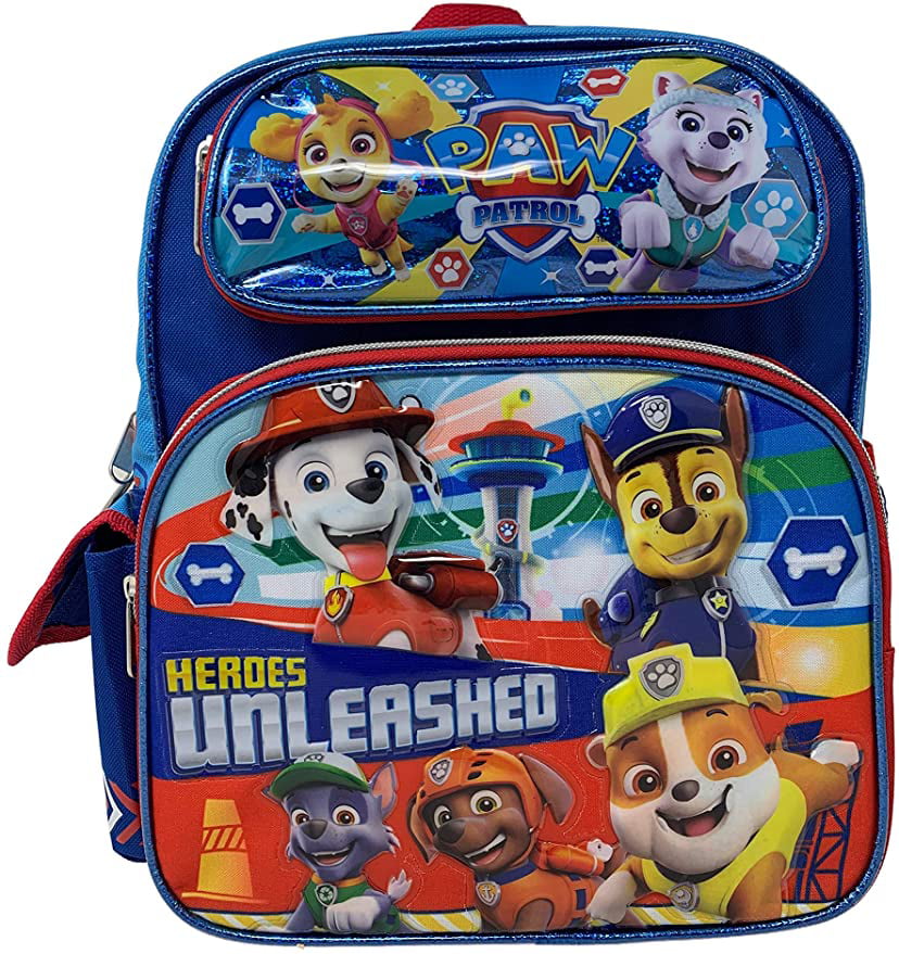 Nickelodeon Paw Patrol Face 3D Small 12" Backpack BRAND NEW Licensed Product 
