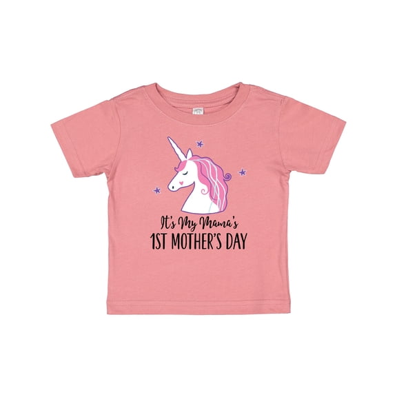Inktastic 1st Mothers Day Unicorn Baby Girl Girls Baby T-Shirt