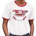 thumbnail image 2 of Cereal Killer Ringer Tee Shirt Unisex X-Large White/Red, 2 of 5