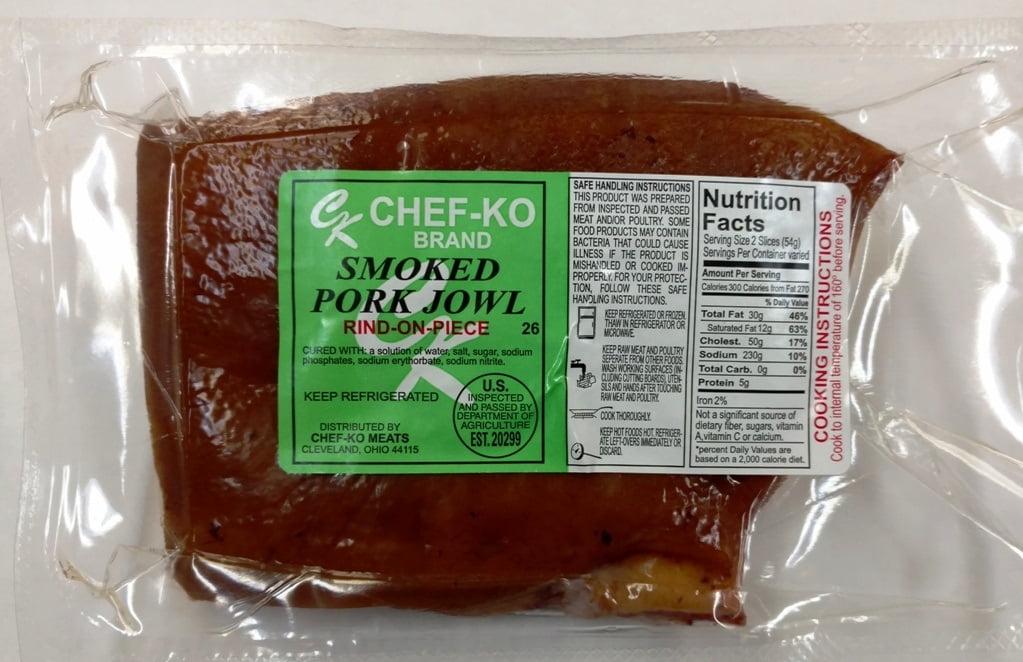 ChefKo Smoked Pork Jowl