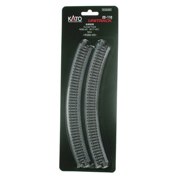 Kato 282mm (11") Radius 45 Curve Track
