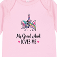 thumbnail image 4 of Inktastic My Great Aunt Loves Me Unicorn Niece Girls Long Sleeve Baby Bodysuit, 4 of 5