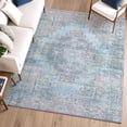 thumbnail image 6 of Addison Rugs Mayfield Premium Machine Washable Traditional Global Blue Rectangle Rug, 8' x 10', 6 of 6