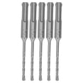 thumbnail image 1 of 5 brocas para martillo rotatorio con punta de carburo cementado, espiral de 2 flautas, broca de impacto para ladrillo y piedra, 110 mm, diámetro abierto de 4 mm/0,16 pulgadas., 1 of 14
