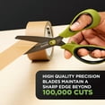 thumbnail image 5 of Scotch Scissors & Box Cutter 2-in-1, 8 inch, Non-Stick, Open Boxes, Mailers, Tubes, 1 Pair, 5 of 6
