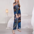 thumbnail image 3 of Lsque Night Sky Turtle Pattern Long Sleeve Pajama Set for Women - Soft 2-Piece Sleepwear and Loungewear Set with Pockets, Comfy Nightwear-X-Large, 3 of 7