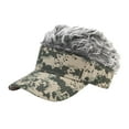 thumbnail image 2 of 2 Piezas de Sombrero de Visera para Hombre Ajustable Deporte Gorras de Béisbol, 2 of 9