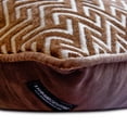 thumbnail image 2 of The HomeCentric Decorative Brown 12"x24" (30x60 cm) Lumbar Pillow Cover, Velvet Trellis Pattern Oblong Pillow, Geometric Pattern Modern Style - Trellis Harmony, 2 of 3
