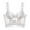 White, variant on Wancir Women's Sexy Lace Push Up Plus Size Bra Sheer Balconette Underwire Unlined