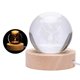 thumbnail image 5 of Luz nocturna con bola de cristal de galaxia 3D, luz nocturna con bola de cristal del sistema solar LED con base de madera (ciervo), 5 of 8