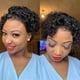 thumbnail image 5 of Peluca de pelo corto rizado, de moda, natural, de alta temperatura, de 10,23 pulgadas, ideal para uso diario, fiestas, festivales y sombreros., 5 of 7