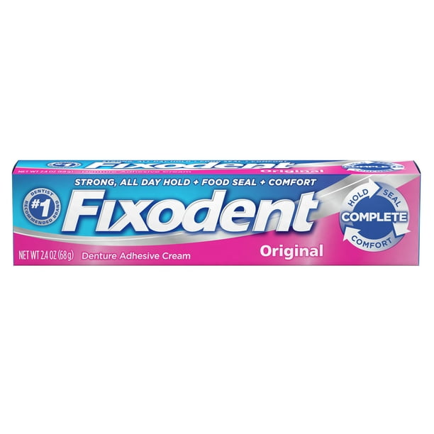 Fixodent Complete Original Denture Adhesive Cream, 2.4 oz