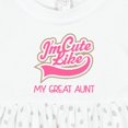 thumbnail image 4 of Inktastic Cute Like My Great Aunt Girls Baby Dress, 4 of 5