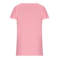 thumbnail image 6 of Mittory Womens Summer Waffle Knit Short Sleeve Tops Lightweight Drawstring Hoodies Button V Neck Casual Blouses Shirts, 6 of 6