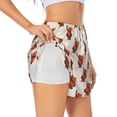 thumbnail image 2 of Disketp Snake Around Heart Print Women's Shorts Workout Shorts for Athletic Gym Running Shorts with Phone Pockets Medium, 2 of 8