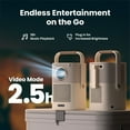 thumbnail image 4 of Yaber T2 Plus GTV Outdoor Projector Sound by JBL & Built-in Battery with Wifi 6 and Bluetooth, Native 1080P Movie Portable Projector for Indoor and Outdoor, 4 of 7