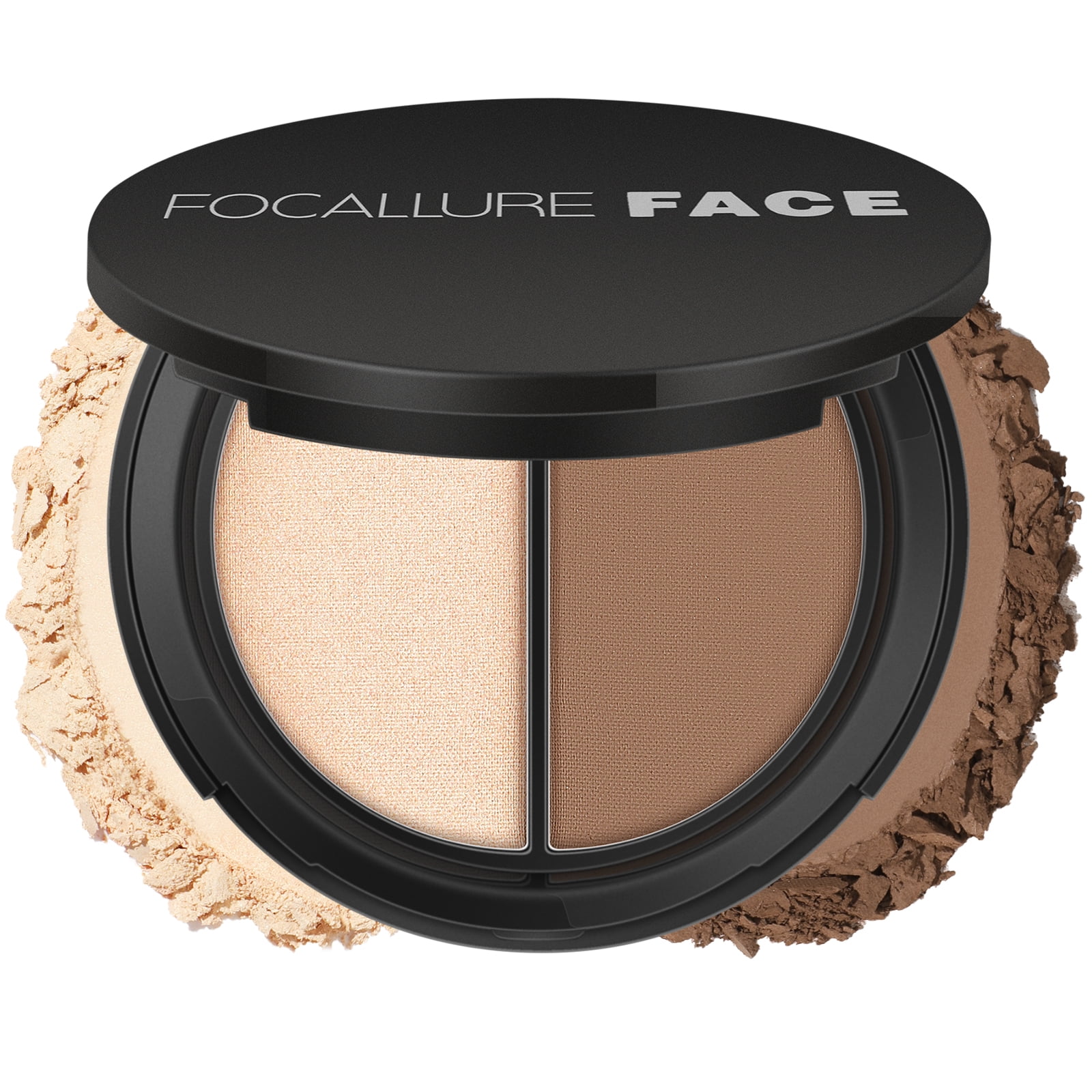 Focallure Bronzer and Highlighter Palette,Long Lasting Shimmer Contour ...