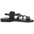thumbnail image 5 of Jerusalem Sandals Men's The Good Shepard Buckled Toe-Ring, Black, Size 11.0, 5 of 5