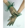 thumbnail image 5 of YooGuoGuo Short Tulle Gloves for Women Vintage Bow Ruffle Mesh Sheer Gloves Tea Party Wedding Gloves, 5 of 7