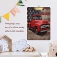 thumbnail image 6 of Acrylic Writing Board Gold 12.5*9 Inch Clipboards Transparent Acrylic Material Suitable For Office Classroom Teachers Fashion Bloggers Stationery Enthusiasts Red Truck Art, 6 of 9