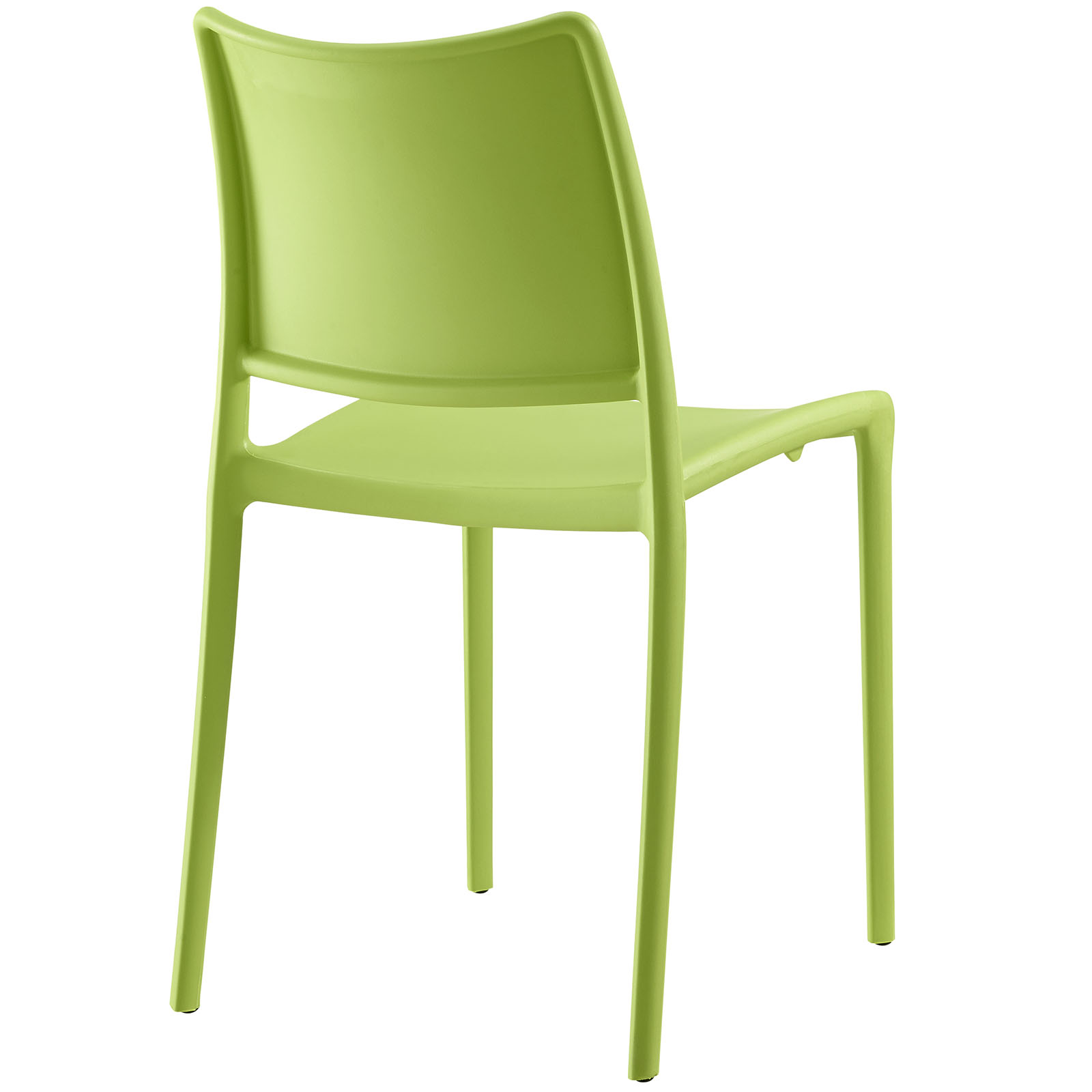 Modern Contemporary Urban Design Outdoor Kitchen Room Dining Chair ( Set of 4), Green, Plastic - image 5 of 5