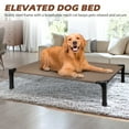 thumbnail image 4 of Niubya Cooling Elevated Dog Bed, Portable Raised Dog Cot with Washable Mesh, Large, Brown, 4 of 8