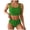 A9-Green, variant on Women's High Waisted Bikini Sets for Women Tummy Control Swimsuits Neon Two Piece V Neck Drawstring Bathing Suits Gibobby(S,Green)