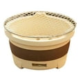 thumbnail image 1 of Colaxi Ceramic Charcoal Tea Brewing Stove Versatile with Stainless Steel Mesh Grill Size M, 1 of 8