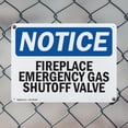 thumbnail image 5 of (2 Pack) Fireplace Emergency Gas Shutoff Valve OSHA Notice Sign 18 Inch X 12 Inch Plastic Sign, Weather Resistant, UV Protected for Workplace, Business, and Construction Site, Made in, 5 of 8