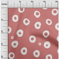 thumbnail image 2 of oneOone Cotton Cambric Dark Peach Orange Fabric Polka Craft Projects Decor Fabric Printed By The Yard 56 Inch Wide-S8, 2 of 6
