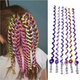 thumbnail image 1 of Seitruly 6 unidades/juego de diadema en espiral para mujer, banda para el pelo Multicolor, accesorio de peluquería para escenario de baile Cuidado del cabello Púrpura, 1 of 6