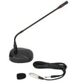 thumbnail image 1 of Micrófono de cuello de cisne de escritorio con cable XLR a 6,35 mm para transmisión web de conferencias, 1 of 14