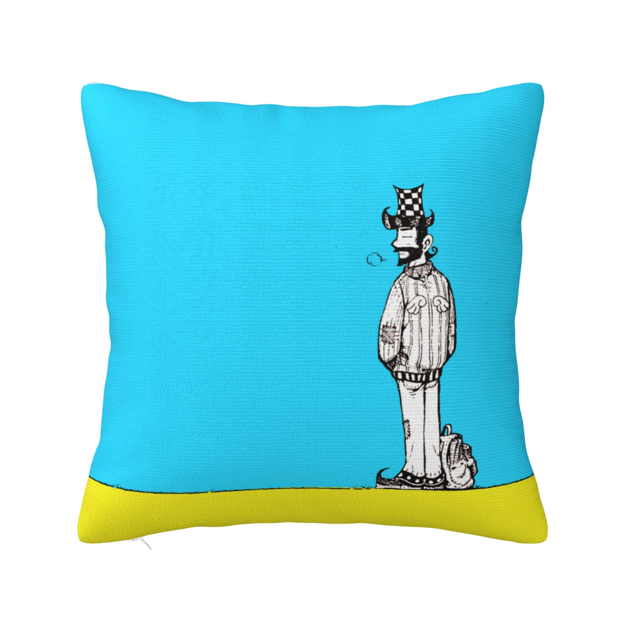 ZICANCN Funny Funny Cat Decorative Throw Pillow Covers, Bed Couch Sofa  Decorative Knit Pillow Covers for Living Room Farmhouse 26x26
