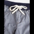 thumbnail image 4 of Pantalones de Rayas de Tiro Bajo para Mujer, Estilo Bohemio, con Cordón Ajustable y Pernera . Azul Marino S, 4 of 10
