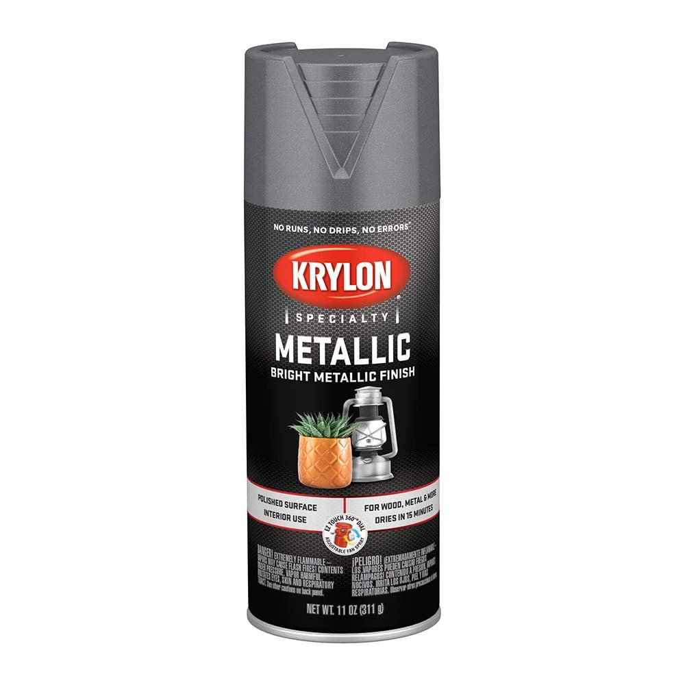 Krylon K01403 Special Purpose Metallic Paint, Dull Metallic, 11 ounce