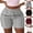 Grey, variant on Women's High Waisted Sweat Shorts, Stretchy Athletic Shorts with Drawstring & Pockets, Casual Summer Shorts for Hiking, Gym, Golf & Everyday Wear(White/M)