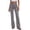 *Gray, variant on Women Elastic Mid Rise Flare Leg Bootcut Pants,Casual Slim Bell Bottom Trousers with Pocket Dark Gray,Women's Plus XL