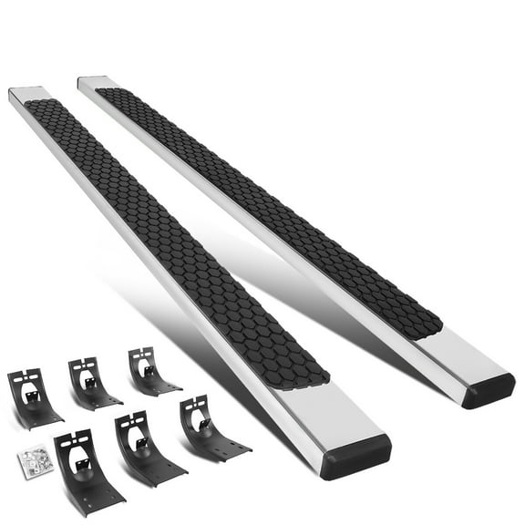 For 2009 to 2022 Dodge Ram Truck Quad Extended Cab Pair 5" Stainless Flat Step Bar Running Boards