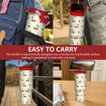 thumbnail image 7 of 30 Oz Tumbler Retro Red Cherries Tumbler with Lid and Straw, Birthday Gift Cup for Friend Women Men Coffee Travel Mug Thanksgiving Day Halloween Christmas Gift Water Bottle, 7 of 7