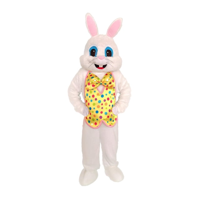 Disfraz de conejo de Pascua, disfraz de de Pascua, disfraz de adulto, disfraz de cosplay de cuerpo completo para fiesta de actuación en Amarillo