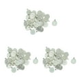 thumbnail image 3 of maskred 50 Pcs Plateau Rond Vierge Pendentif Collier Base DIY Cabochon Argent Blanc 43x22mm 3Set, 3 of 6