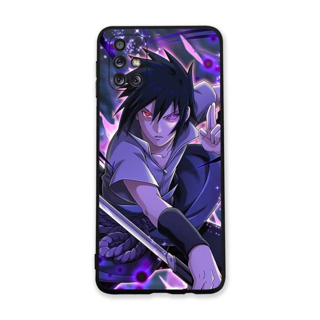 Uchiha Sasuke Naruto Toys Phone Case For Samsung Galaxy A73 A53 A13 A03S A52 A72 A12 A81 A30 A32 A50 A80 A71 A51 A31 5GFor Galaxy A53 5G Gao Jinjia LED