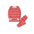 thumbnail image 2 of Christmas Family Pajamas Matching Set Print Tops and Elastic Pants, 2 of 10