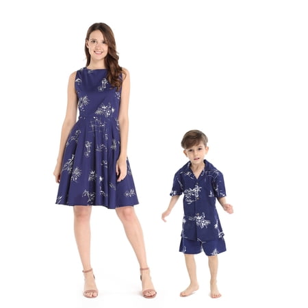 Hawaii Hangover Matching Mother Son Hawaiian Luau Outfit Women
