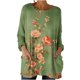 thumbnail image 3 of TaTaai Casual Vintage Print Long Sleeve Round Neck T Shirts for Women Loose Fit With Pockets Retro Blouse 2026 Soft Polyester Lightweight Daily Wear Gift, 3 of 7