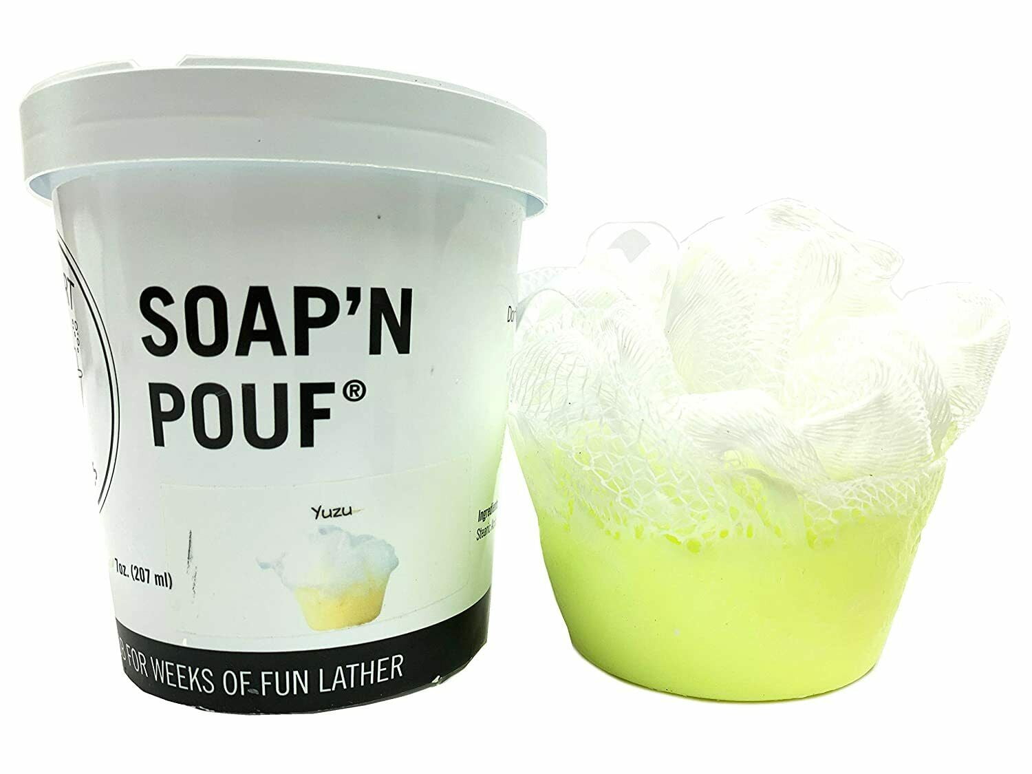 garb2ART Soap'N Pouf Handmade Soap w/ Cute Recyclable Bath Scented